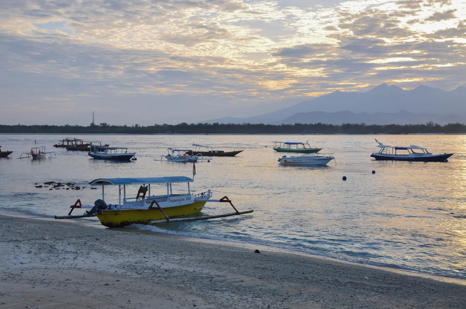 Gili at sunrise